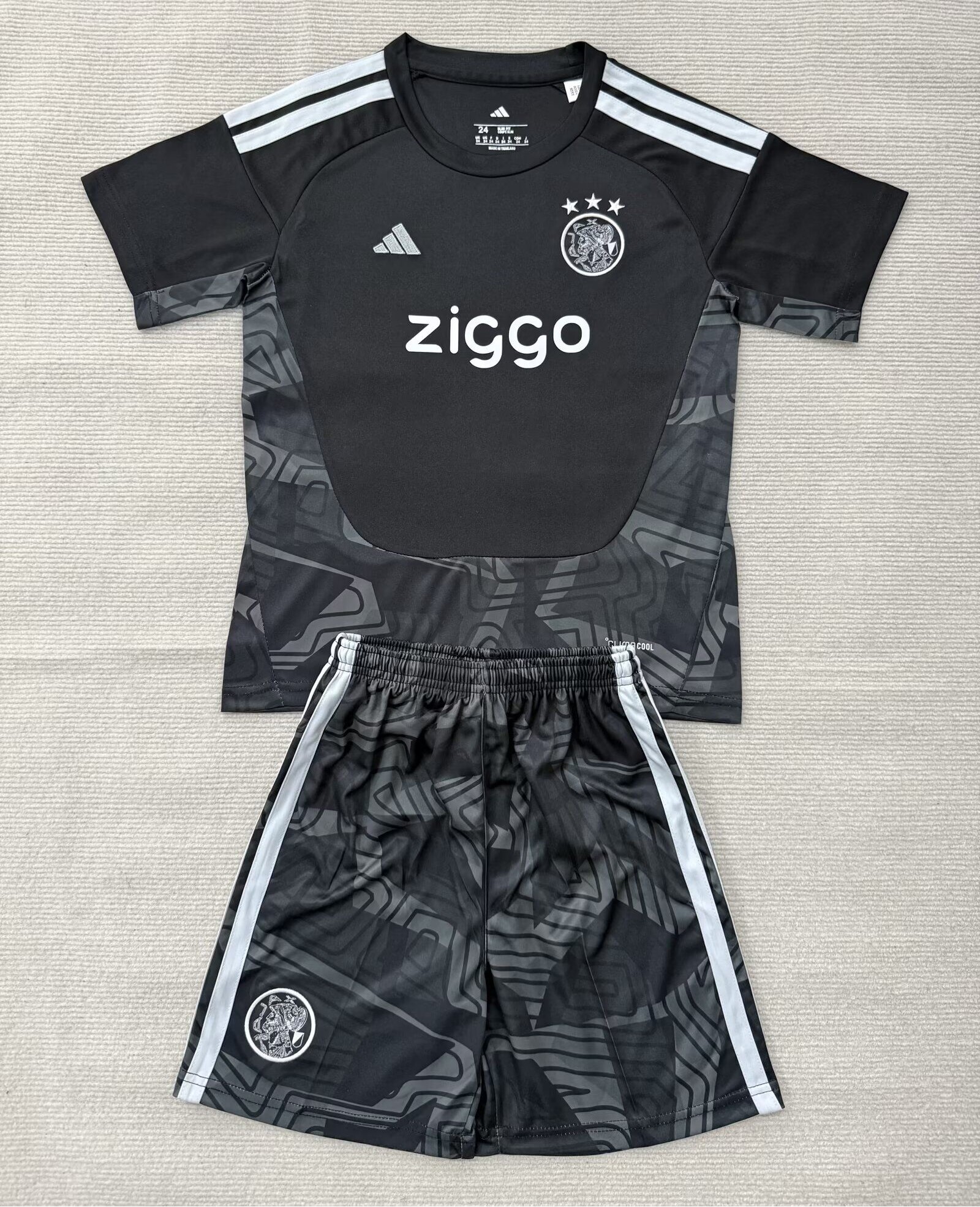 Kids-Ajax 26/27 GK Black Soccer Jersey